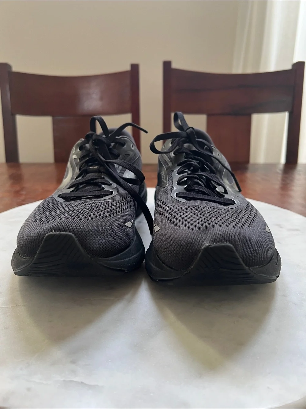 BROOKS Adrenaline GTS 23 Running Shoes Breathable Mesh Triple-Black Men's 10.5 D